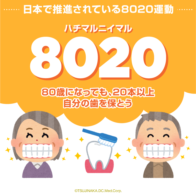 日本で推進されている8020運動